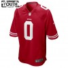 Maillot Enfant San Francisco 49ers Trey Sermon 0 Nike Rouge 2021 NFL Draft